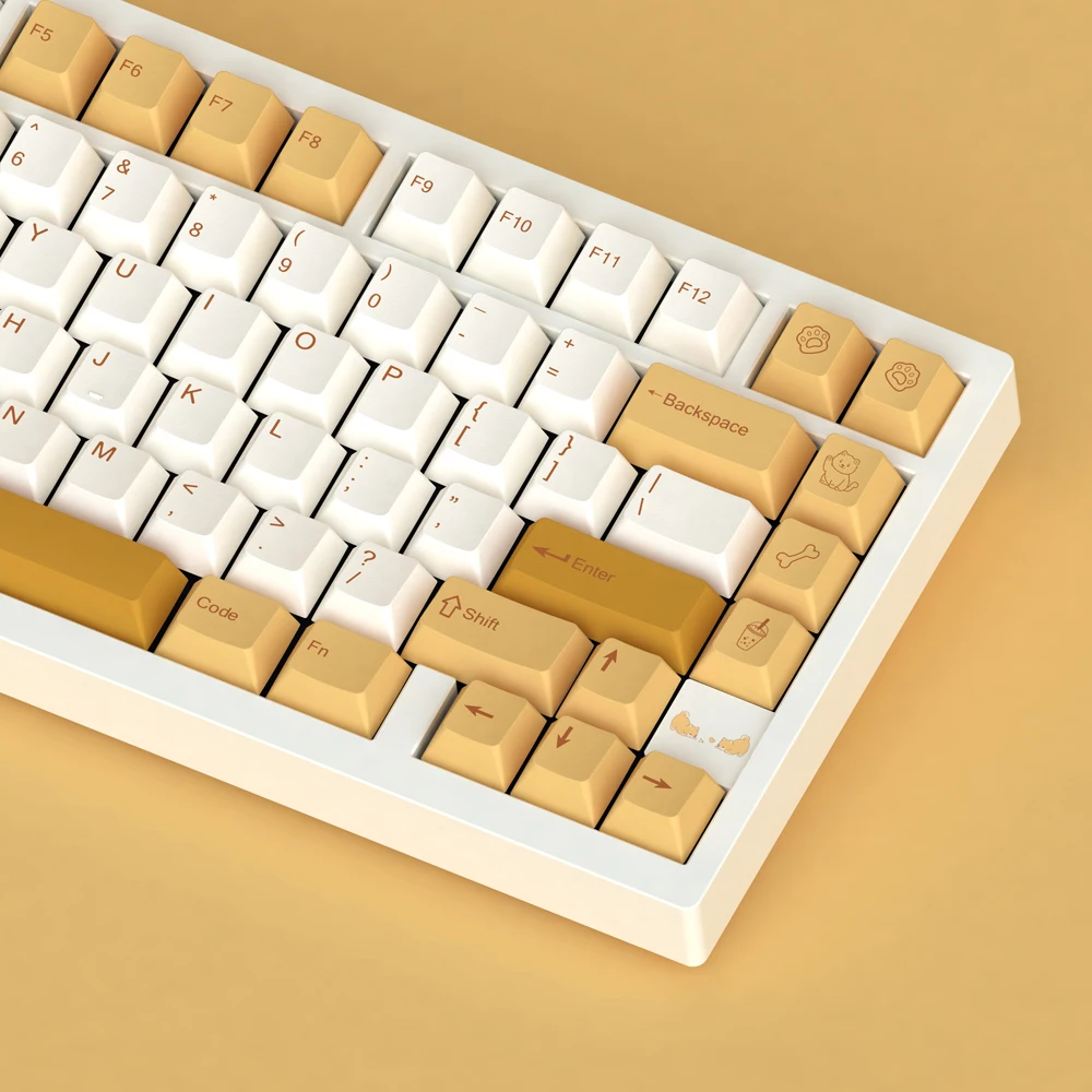167 키 Shiba Inu Keycaps 세트 체리 프로필 키 캡 PBT 염료 승화 키 캡 체리 MX 스위치 기계식 키보드 - imagen 2