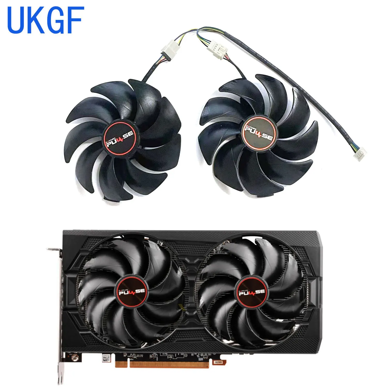 Nuevo ventilador GPU 95MM 4PIN DC 12V 0.45A RX5600XT FD10015M12D para tarjeta gráfica SAPPHIRE Radeon RX5600XT 6GB PULSE BE OC