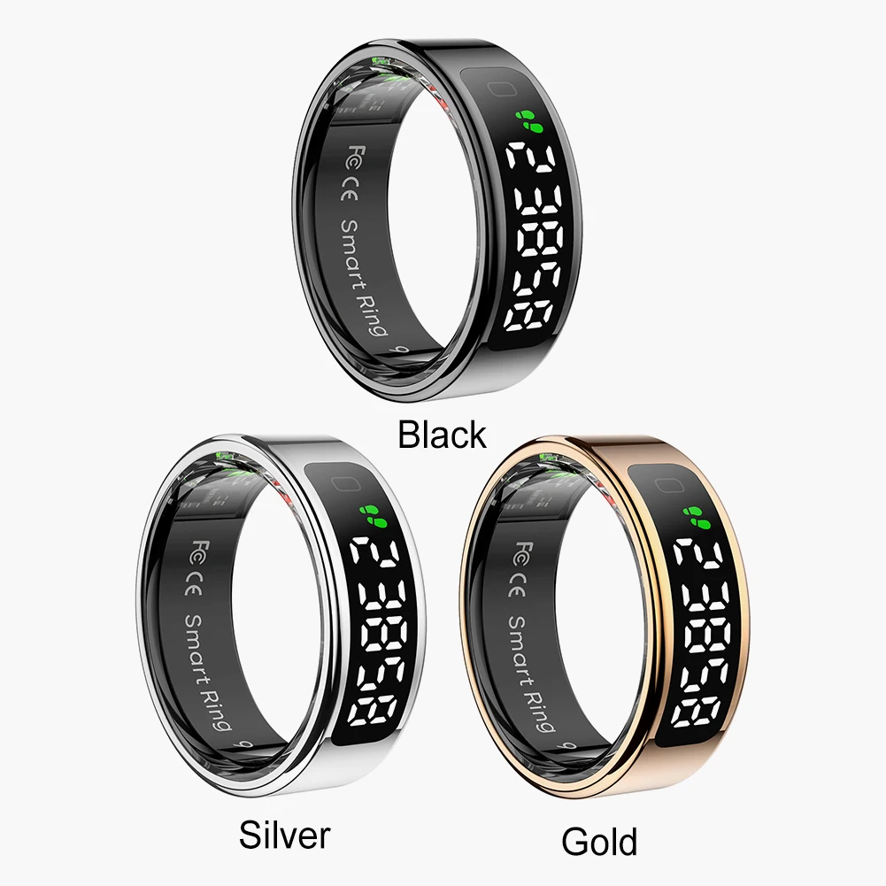 Anillo inteligente R11 con pantalla táctil y administrador de salud, carga inalámbrica, Monitor de ritmo cardíaco y oxígeno en sangre, anillo para hombres y mujeres - imagen 4