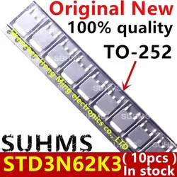 Transistor MOSFET STD3N62K3 TO-252 Alta Potencia Frecuencia