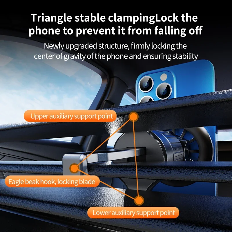 NNBILI Magsafe Car Phone Holder Magnetic Car Mount Support Mobile Bracket in Car For iPhone 15 14 13 12 11 Samsung Xiaomi Magnet - imagen 4