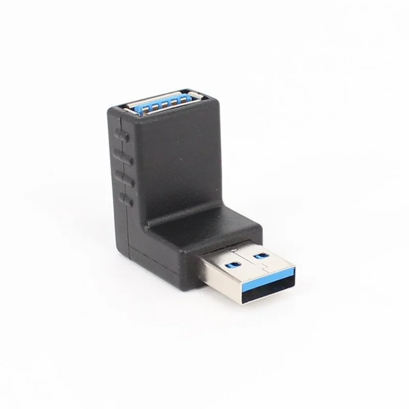 Adaptador USB 3.0 90 Grados Macho a Hembra - Extensión Angular Izq. - imagen 2