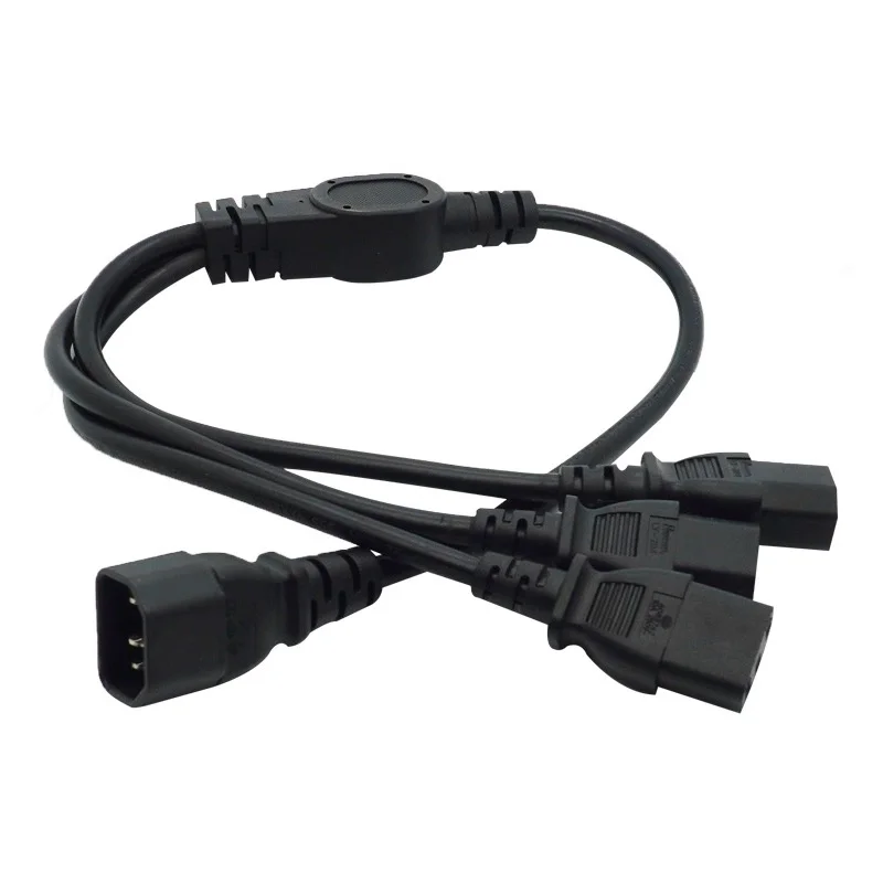 1 a 3 1 a 4 1 a 6 250V/10A IEC 320 C14 enchufe macho a 6XC13 hembra tipo Y cable de alimentación divisor C14 a 6 x C13 - imagen 4