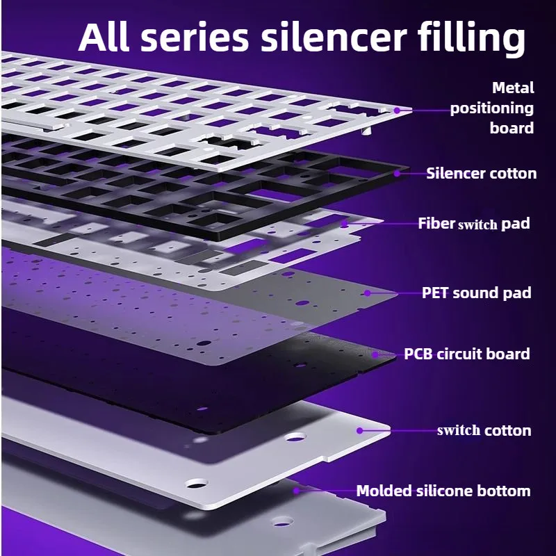 AULA Mini60 teclado con interruptor magnético inalámbrico 0,01 mmRT soporte intercambiable en caliente interruptor mixto teclado para juegos RGB regalo personalizado para juegos - imagen 3