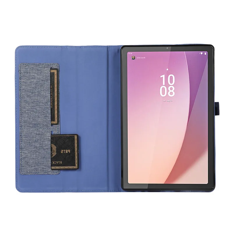 Funda de silicona suave con soporte para tableta Lenovo Tab M9 TB310FU TB310XC, carcasa tipo libro de 9 pulgadas - imagen 4