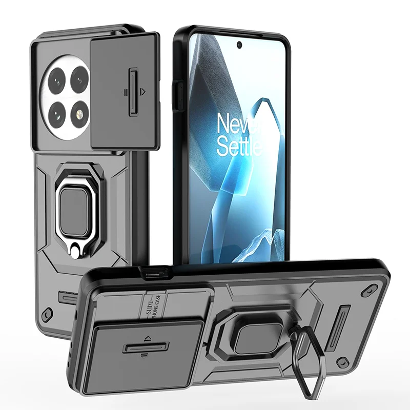 For Oneplus 13 Case Slide Windows Cover Oneplus 13 Funda Coque Battle Holder Upgraded Push Lens Back Case Oneplus 13