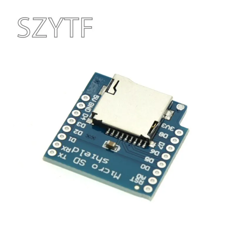 Escudo de tarjeta Micro SD para WeMos D1 mini - Placa de expansión SD TF, interfaz SPI para registro de datos - imagen 2