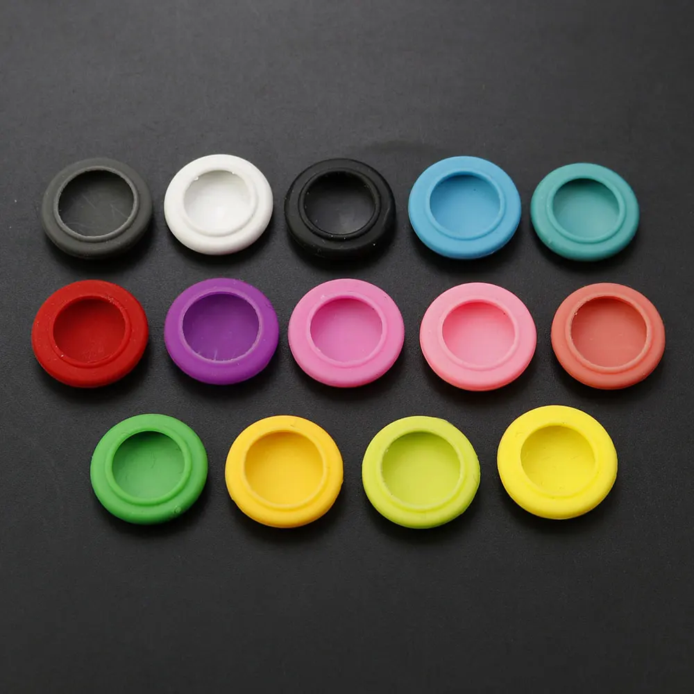 JCD 2 uds tapas de agarre de silicona para pulgar cubierta protectora de goma para Joystick de piel para interruptor NS Lite Oled Joy-Con controlador - imagen 2