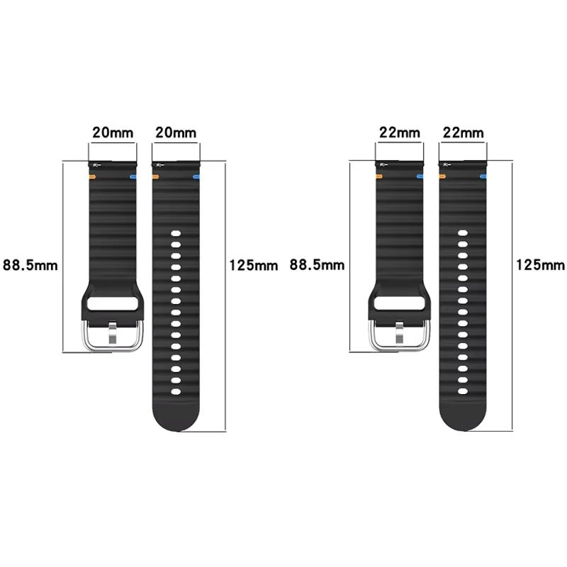 Correa de 20 a 22mm para Huawei Watch GT 4 5 GT4 46mm GT3 GT2 GT 3Pro 46mm Ocean Band para Samsung Galaxy Watch 7 6 4 3 5 Pro - imagen 3