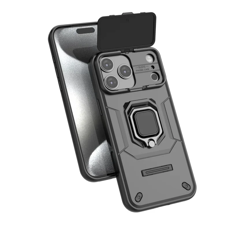 Para iPhone 17 Pro Max funda iPhone 17 Capa nuevo teléfono parachoques a prueba de golpes Protector de lente trasera soporte de anillo Fundas iPhone 17 Air - imagen 5