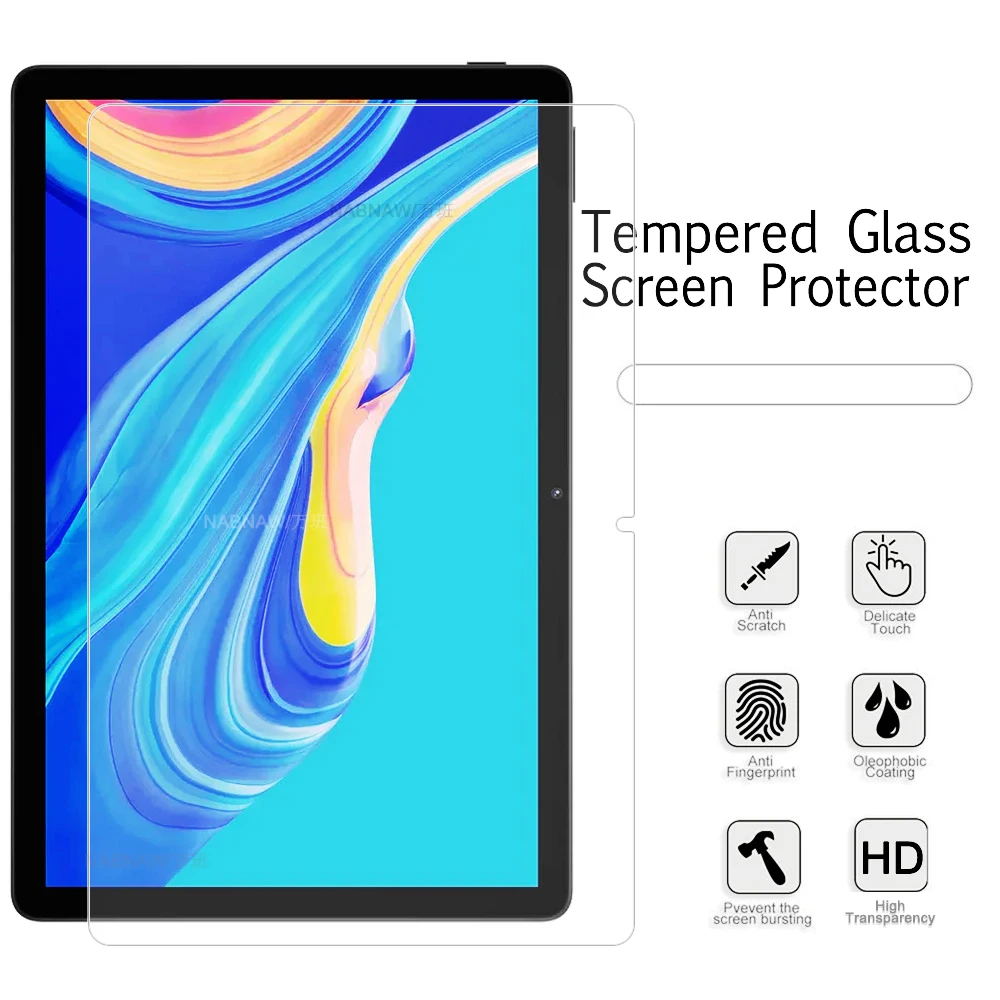 Protector de pantalla de vidrio templado HD a prueba de arañazos, película protectora dura para tableta DOOGEE U11, 2 piezas - imagen 3