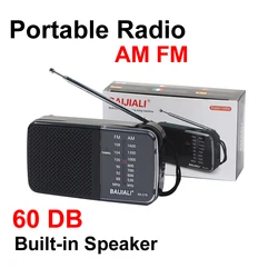 Radio AM/FM Portátil con Antena Telescópica y Reproductor MP3