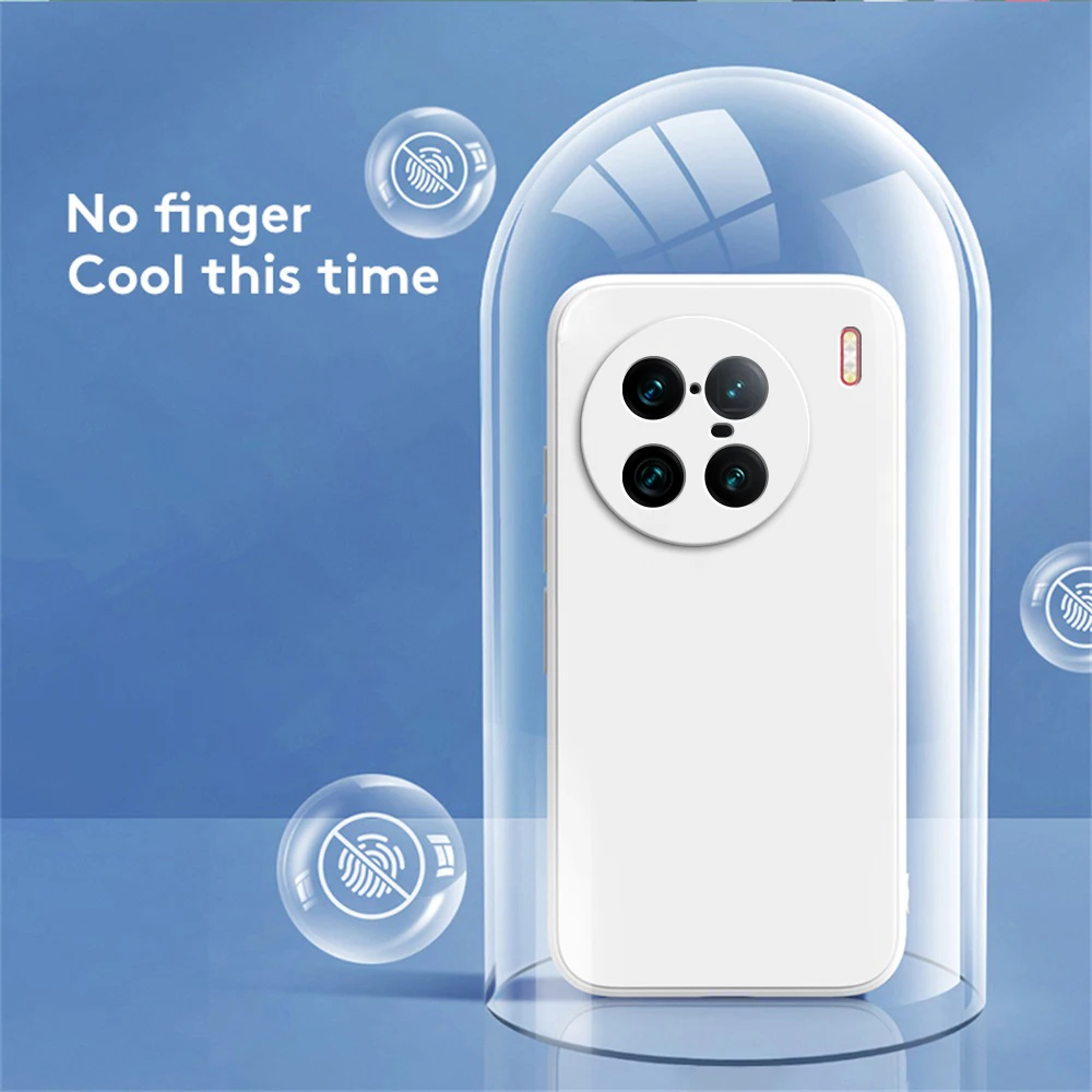 Funda de silicona líquida Original para VIVO X90 Pro Plus, Funda protectora de cámara cuadrada de lujo de alta calidad, VIVOX90 X90Pro Pro + 5G - imagen 3