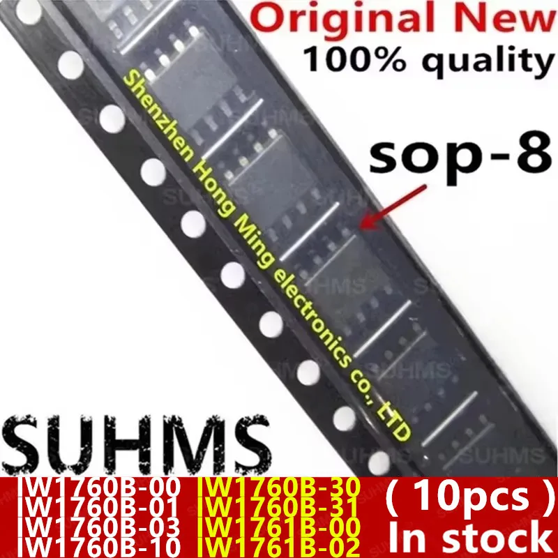 (10 piezas) 100% nuevo IW1760B-00 IW1760B-01 IW1760B-03 IW1760B-10 IW1760B-30 IW1760B-31 IW1761B-00 IW1761B-02 sop-8