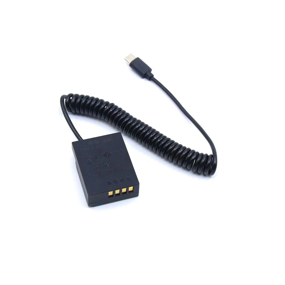 NP-W126 de batería ficticia para cámara Fuji, acoplador de USB-C a CC, CP-W126, X-T2, T200, X-T3, M1, XS10, XT100, X100V - imagen 2