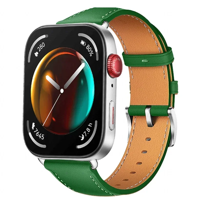 Correa para Huawei Watch Fit 3, pulsera de repuesto para reloj inteligente, pulsera retro de cuero genuino para Huawei Fit 2, accesorios - imagen 2