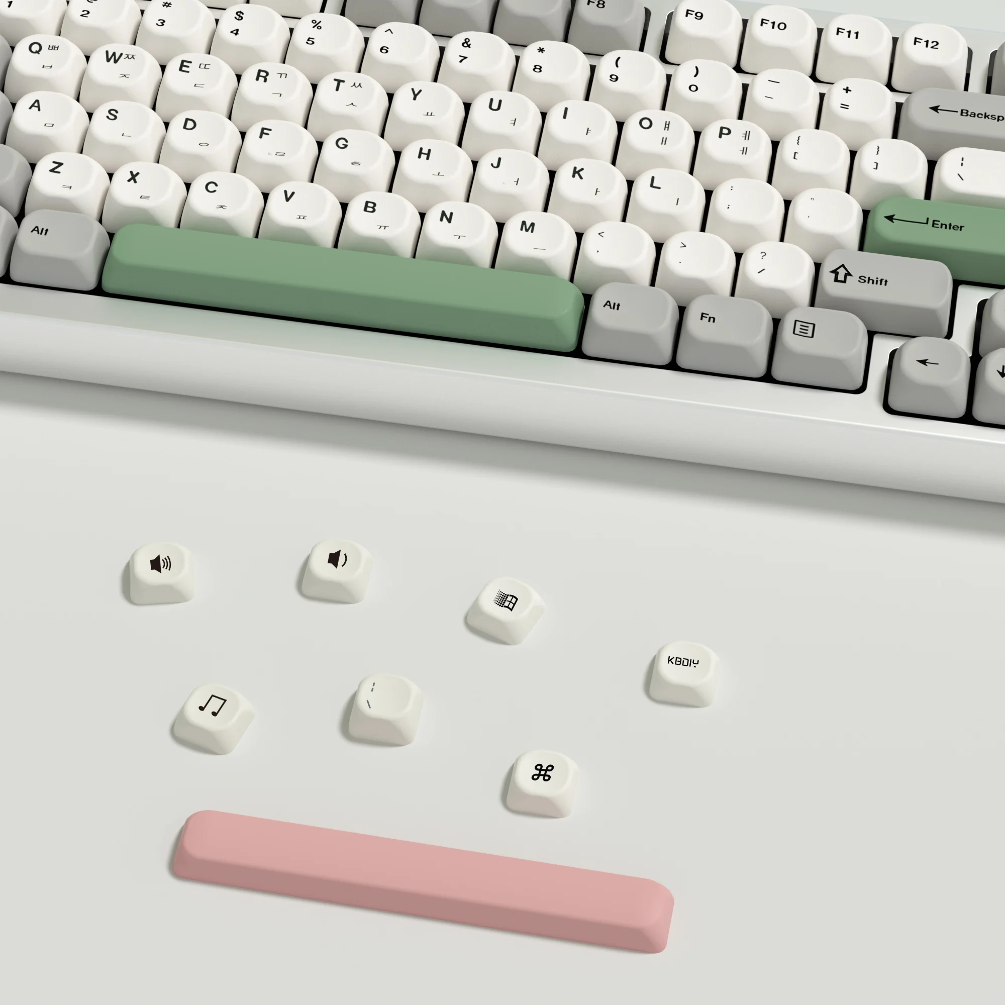 KBDiy-teclas coreanas GMK 9009 PBT, teclas Retro, perfil KOA ISO MAC 7U, 138 teclas para juegos personalizados, juego de teclas de teclado mecánico - imagen 3