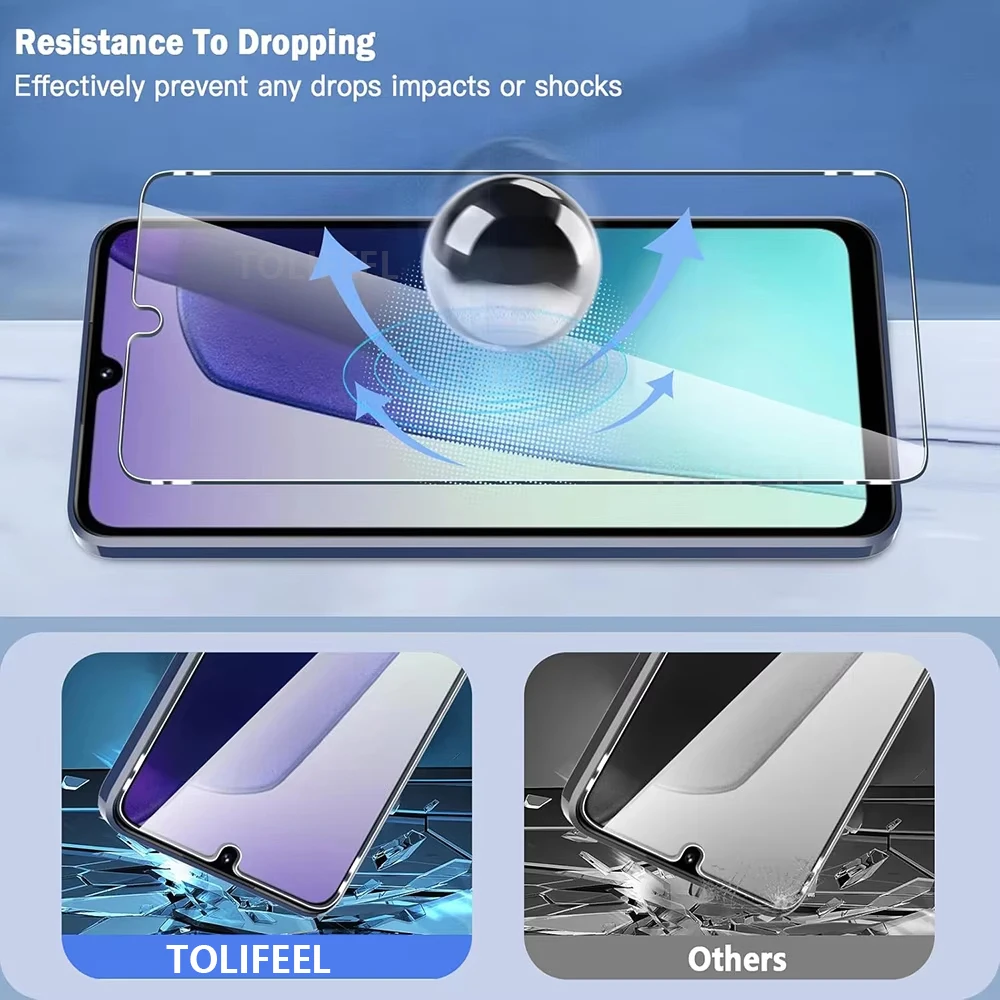 3 uds para Xiaomi Redmi 14C 14 C 5G Protector de pantalla de vidrio templado película protectora 10H cristal transparente protector de vidrio de teléfono borde 2.5D - imagen 3