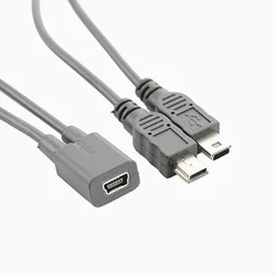 Divisor Mini USB 5 pines a Doble USB – Cable OTG Macho Hembra