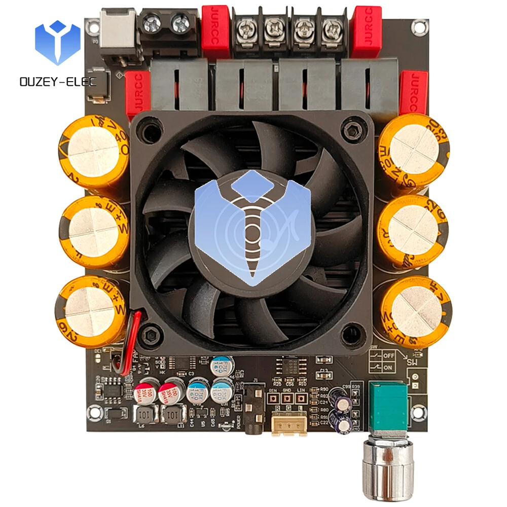 Placa amplificadora de poste puro DC 18 ~ 50V ZK-6002 2,0 canales estéreo HiFi 600Wx2 amplificador de Audio de alta potencia amplificadores de Chip TPA3255