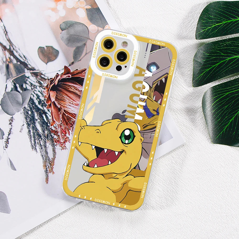 Funda de teléfono Anime Digimon Adventure para Samsung Galaxy A71, A55, A54, A53, A52, A51, A34, A33, A32, A23, A14, A13, A12, 4G, 5G, Capa transparente - imagen 4