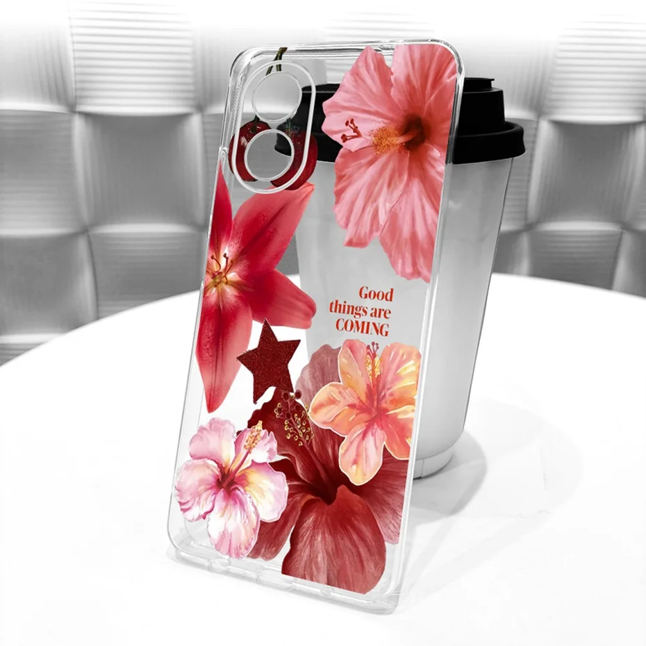 Funda transparente de TPU para OPPO A18 A38, fundas de teléfono con patrón de nuevo estilo para Oppo A18 A38, fundas traseras para parachoques - imagen 5