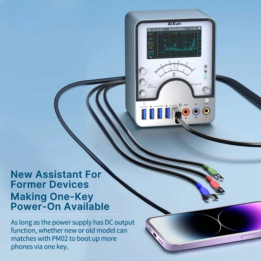 Aixun PM02 pantalla Digital inteligente fuente de alimentación de carga rápida regulada para herramienta de fuente de alimentación de detección de reparación de equipos - imagen 3