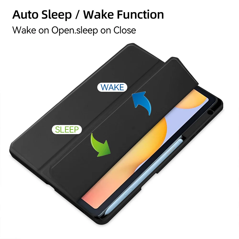 Tablet Case For Samsung Galaxy Tab S6 Lite 10.4inch With Pencil Holder Transparent Back Cover - imagen 5