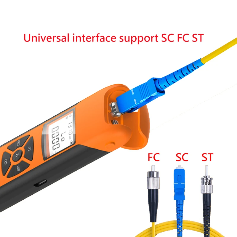 Medidor de Potencia Óptica G10 FTTH OPM Batería Recargable FC/SC/ST