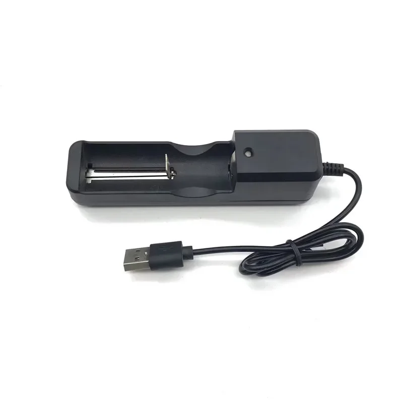 Cargador de batería de litio recargable, Cargador USB para 18650, 18650, 26650, 16340, 14500, 18500, 1 ranura - imagen 2