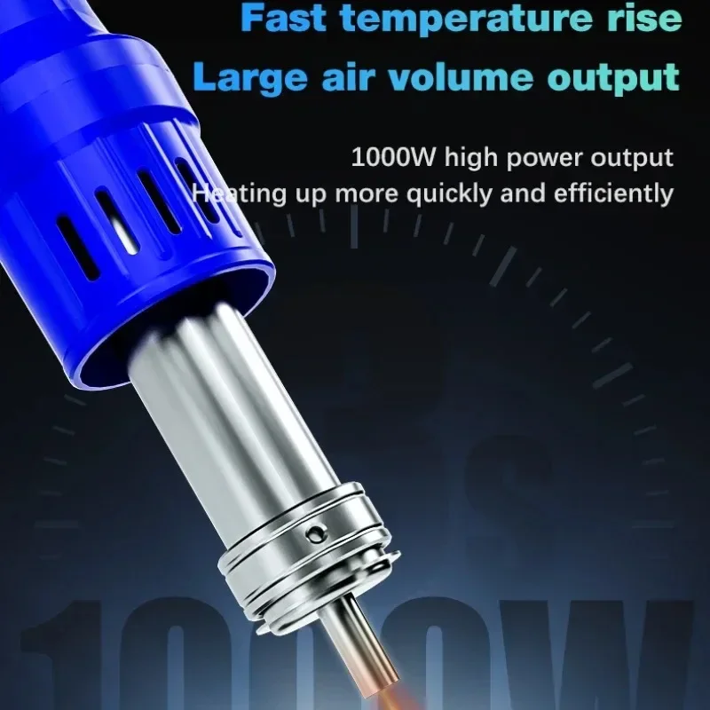 MECHANIC 861DS-Estación de soldadura 2 en 1 de doble función, pistola de viento, soldador eléctrico, Estación de Reparación de retrabajo - imagen 5