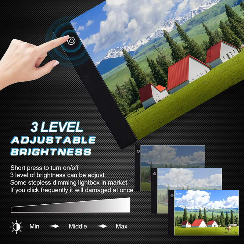 Almohadilla LED A3/A4/A5 – Luz regulable para pintura de diamantes - imagen 5