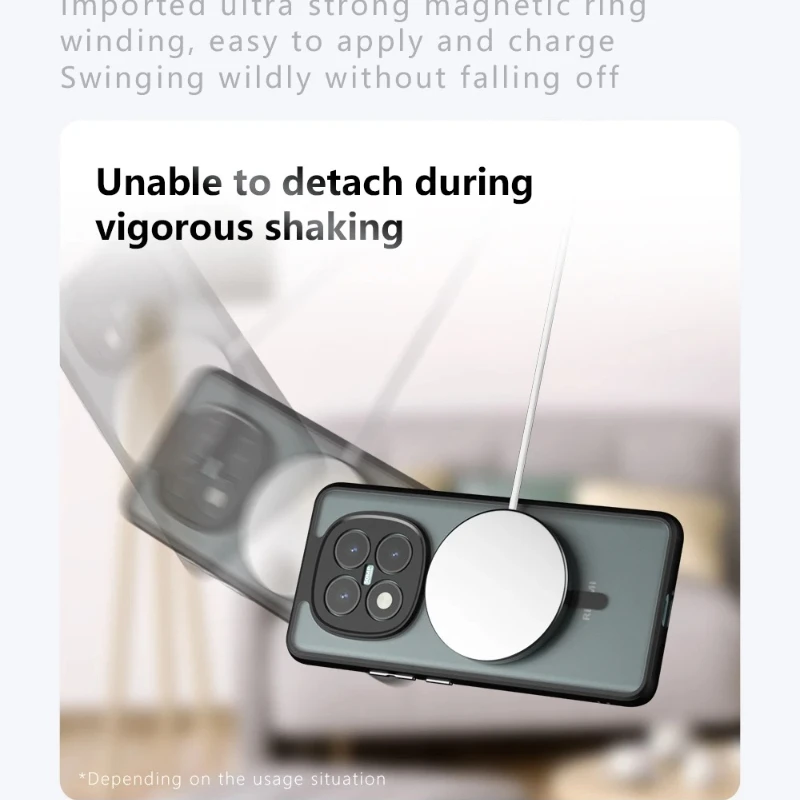 Funda para Redmi Note 15 Pro + armadura de lujo a prueba de golpes Magsafe funda trasera esmerilada magnética para Redmi Note 15 Pro Plus Note15 5G - imagen 2