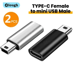 Adaptador Elough USB-C hembra a Mini USB macho para datos