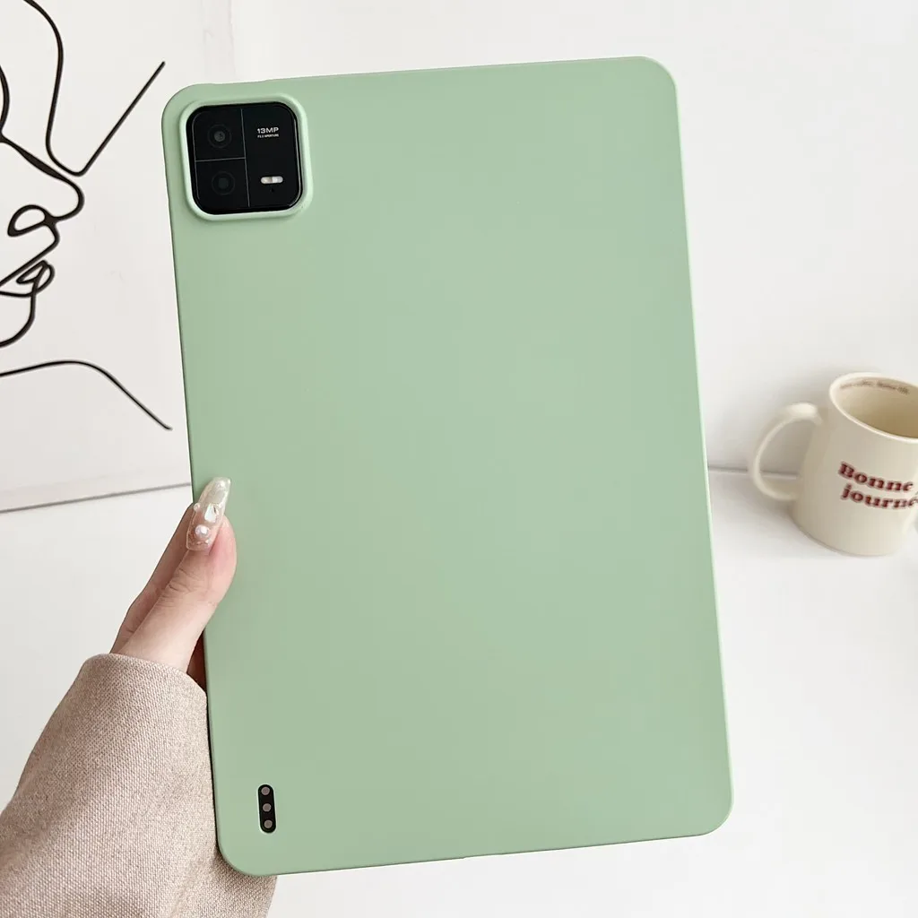 Funda suave para Xiaomi Pad 6S Pro, 12,4 pulgadas, 2024, 6 Pro, 5 Pro, 11, Redmi Pad SE 11, tacto agradable a la piel, TPU, funda para tableta a prueba de golpes