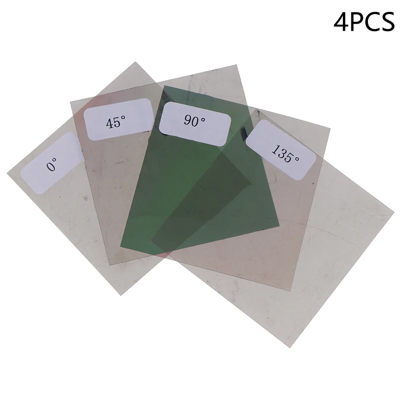 Película polarizadora, herramienta de prueba de ángulo de 0/45/90/135 grados para pantalla LCD/LED, reparación de pantalla en blanco, reemplazo de polarizador de pantalla de 5x5cm - imagen 3