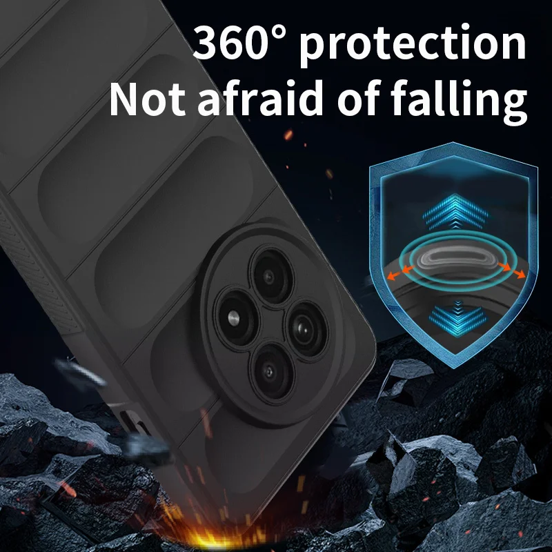 Funda de silicona Flexible con sensación de piel suave para OnePlus 13 13R One Plus 12 12R, funda protectora a prueba de golpes - imagen 4