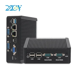 Mini PC industrial sin ventilador Pentium J2900 RS232/RS485 y 4G LTE
