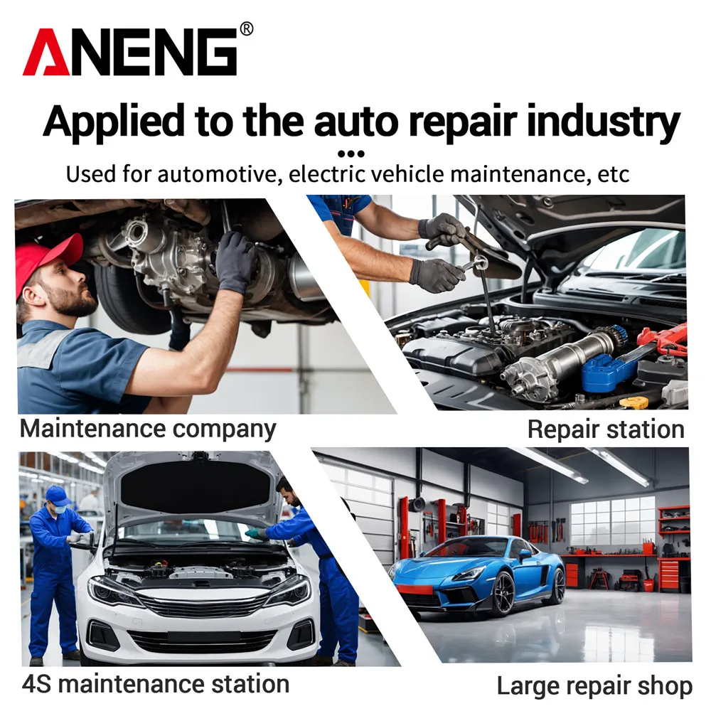 ANENG BT-172 Probador de batería de automóvil 12 V con pinzas de cocodrilo indicador LED - Pantalla digital precisa para herramienta de control de salud de batería - imagen 3