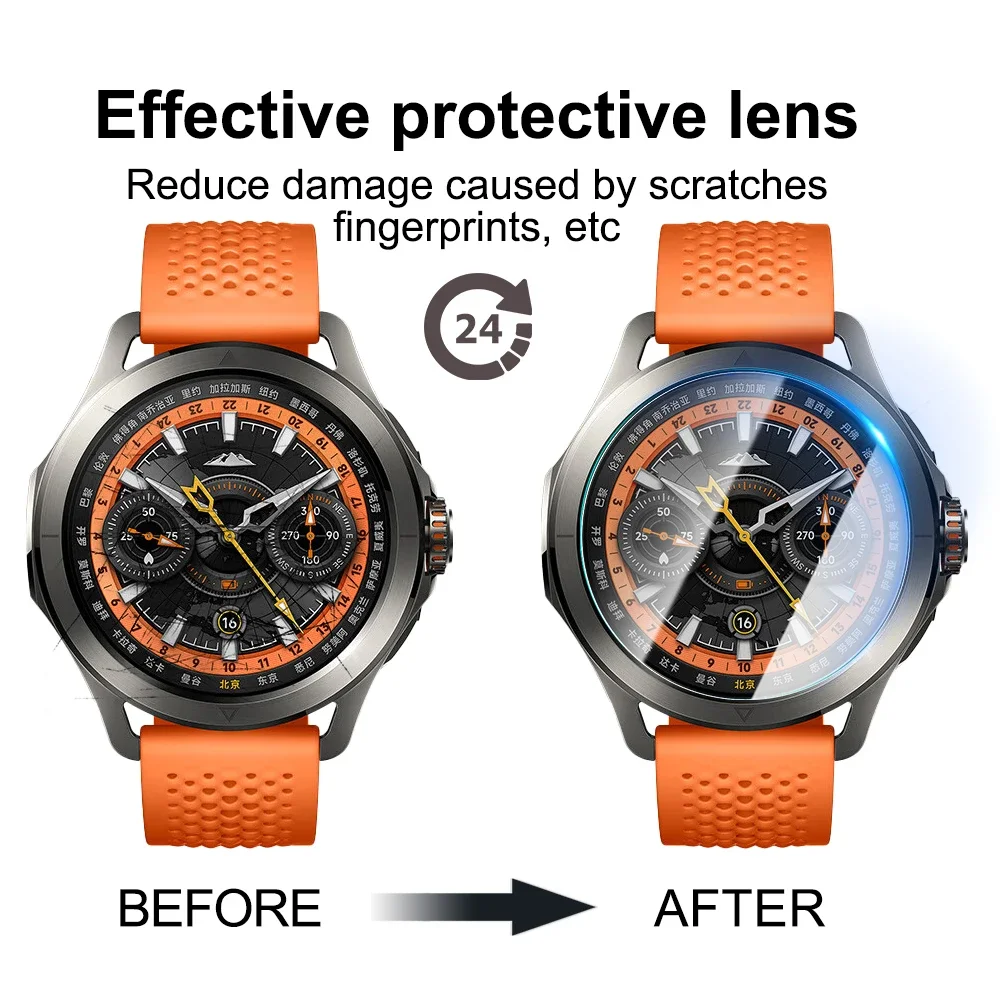 Protectores de pantalla de vidrio templado para reloj inteligente Xiaomi S4, películas protectoras HD antiarañazos para Mi Watch S4 Sport - imagen 3