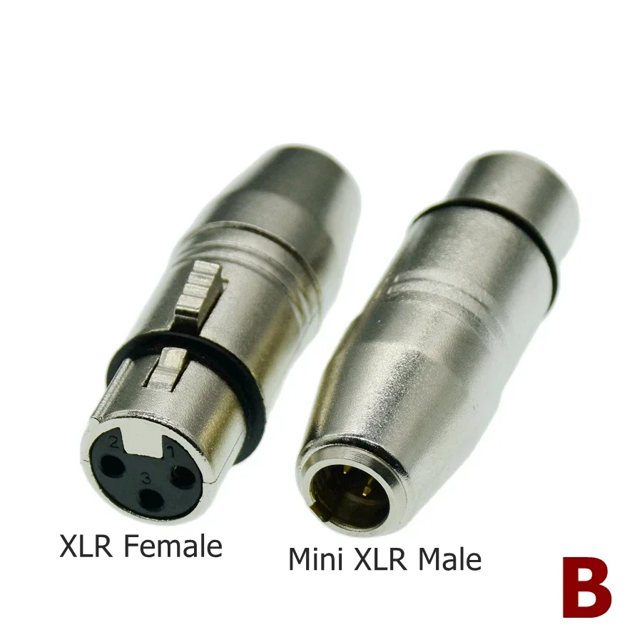 Conector XLR macho hembra de 3 pines a conector convertidor adaptador de Audio para micrófono estéreo TRS Mini macho hembra de 3,5mm 1/8" - imagen 3
