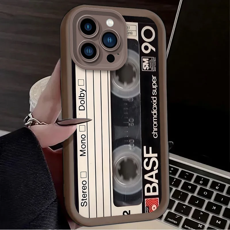 Funda de teléfono suave para iPhone 16 15 14 13 12 11 Pro Max X XS X S Max XR SE 2020 7 8 Plus patrón de cinta de la suerte protección a prueba de golpes - imagen 2