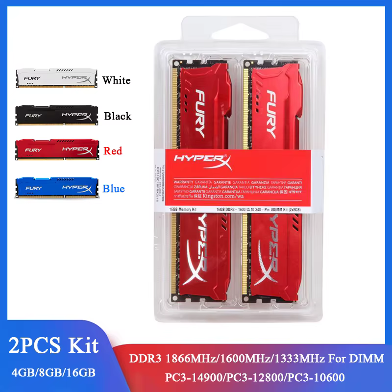 Kit RAM HyperX Fury DDR3 Dual Channel