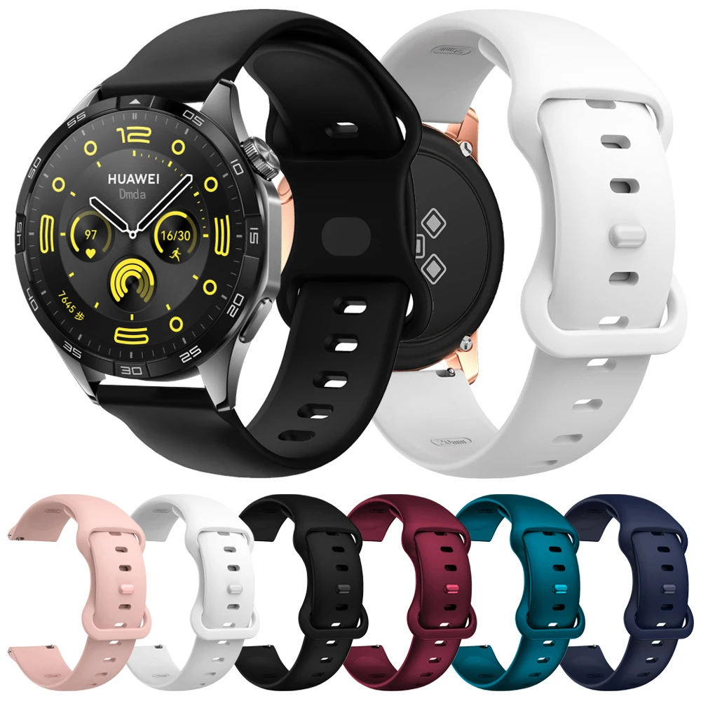 Correa de silicona para HUAWEI WATCH GT 4 Pro, pulsera de repuesto de 22mm, 20mm, 46mm, GT 3 SE 2, 42mm, HONOR Magic Watch 4 GS 3 Pro ES