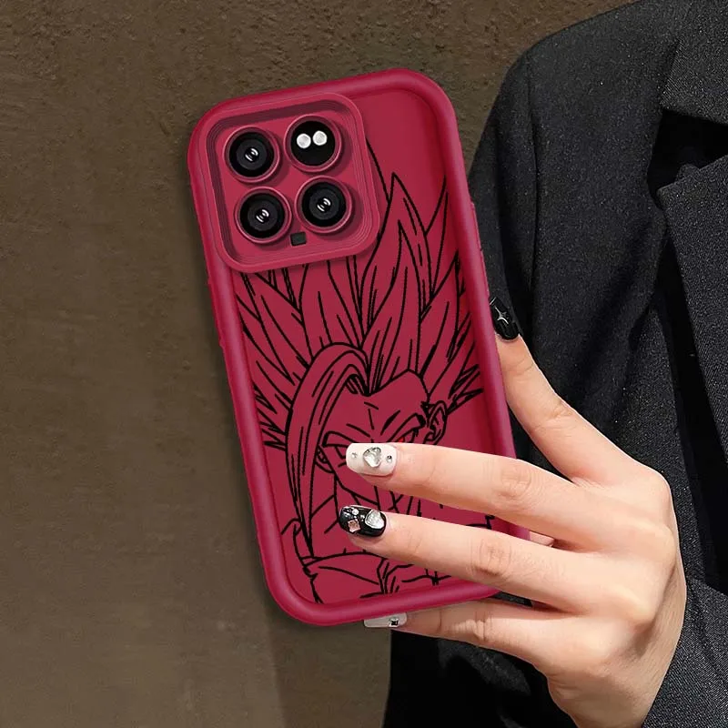 D-Dragon Ball Son Goku Art Cool funda para Xiaomi Mi 17 15 14 13 12 14T 13T Pro Max Lite Eye Ladder funda de teléfono - imagen 5