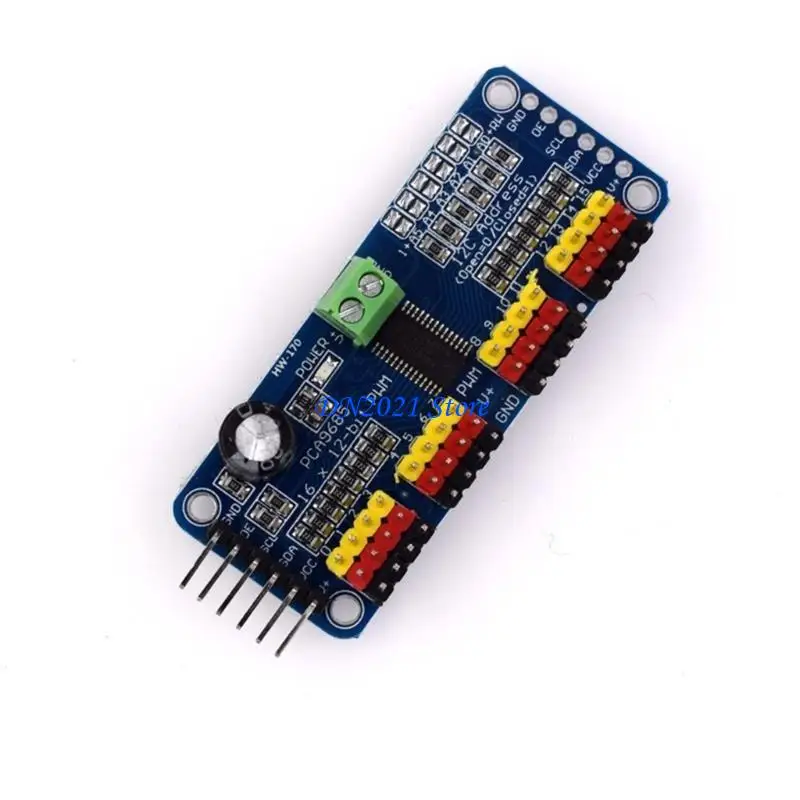 F3KE 2pcs PCA9685 PWM Servo Motor Driver Board 16 Interfaces canales Control - imagen 5