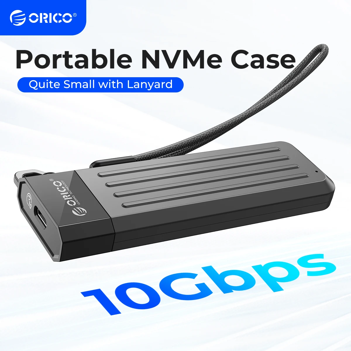 ORICO M2 SSD Case NVMe USB tipo C Gen2 10Gbps PCIe SSD caja M.2 NVMe M.2 SATA NGFF 6Gbps caja de unidad de estado sólido - imagen 2