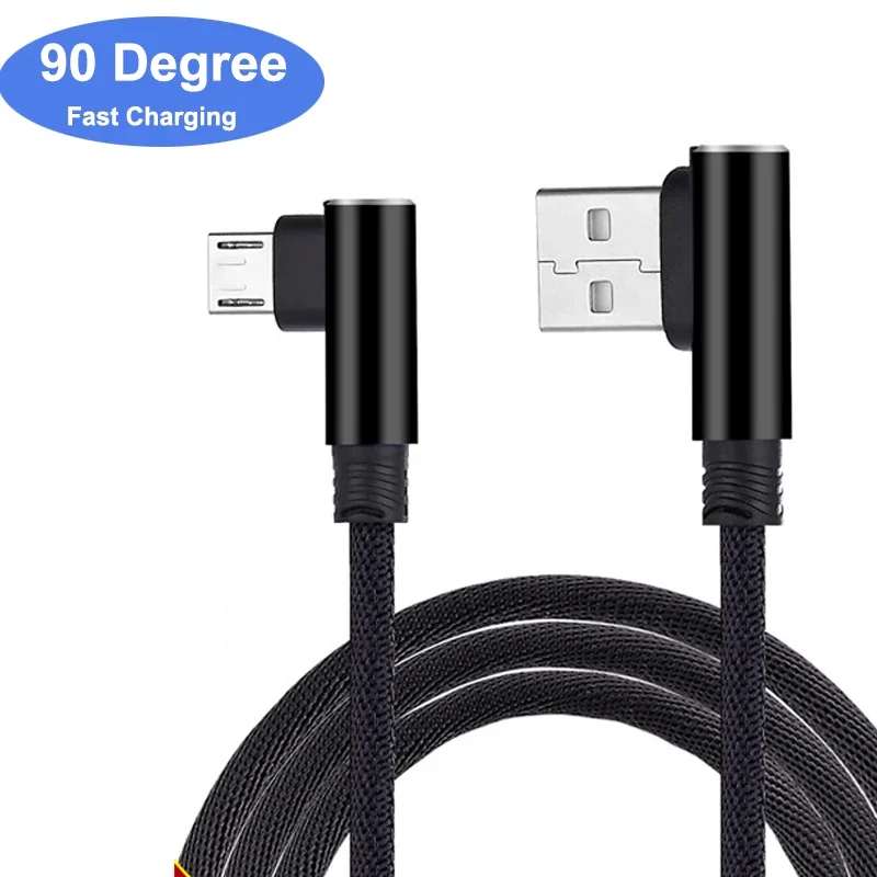 Cable USB-C 3A Carga Rápida 90° Codo - Compatible Samsung Xiaomi - imagen 5