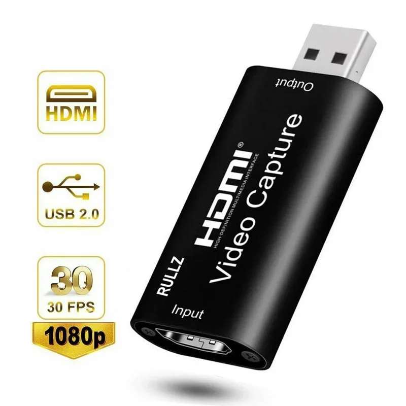 Tarjeta de captura de Audio y vídeo en bucle 4K, caja de grabación HDMI de 1080P, micrófono USB 3,0 2,0, placa de transmisión en vivo para interruptor, PS4, DVD, cámara HD - imagen 5