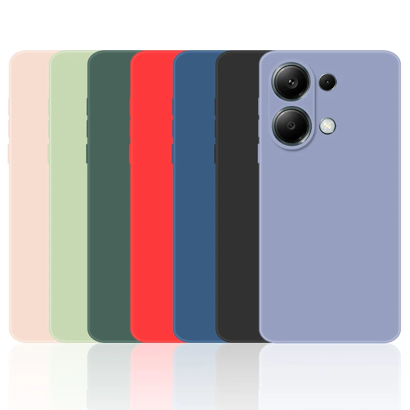 Para Xiaomi Redmi Note 13 Pro 4G funda Redmi Note 13 Pro funda protectora de silicona líquida suave fundas de teléfono Redmi Note 13 Pro Plus - imagen 2